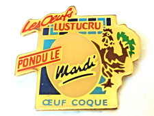 pin's pins badge. oeufs Lustucru pondu le mardi  Tab1