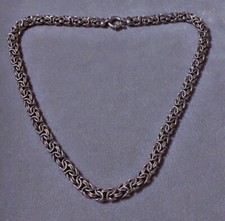 Beau collier argent maille