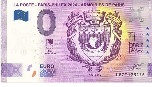 Billet euro souvenir - 0,