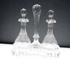 Huilier modèle bambou en cristal de baccarat signée grand modèle