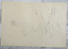 Dessin mine de plomb - à,