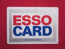 AUTOCOLLANT VINTAGE ESSO CARD 10,5 x 7,5 cm
