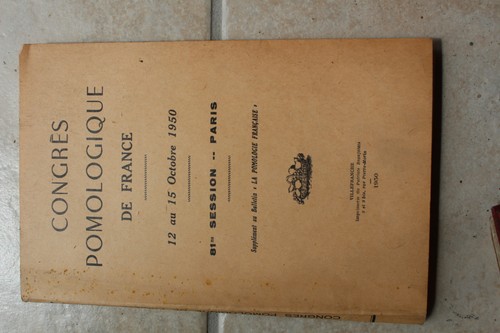 Congrès pomologique france - congrès, de