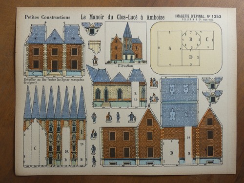 Maquette papier manoir - papier,