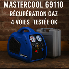 Mastercool 69110 – Station récupération gaz clim / frigo – 4 voies – testée OK