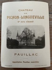 Étiquette Château Pichon