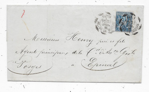 France lettre timbre type - lettre,