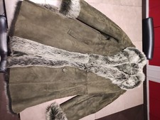 manteau état neuf peau et