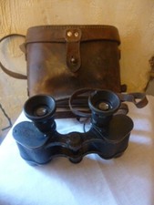 paire d anciennes Jumelles CARL ZEISS JENA - D.F.6.X 408097 - Etui cuir