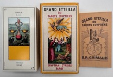 Tarot Égyptien ou Grand Etteilla. Grimaud 1970. Avec manuel d’utilisation. TBE