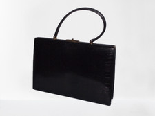 Sac à main rigide en lezard