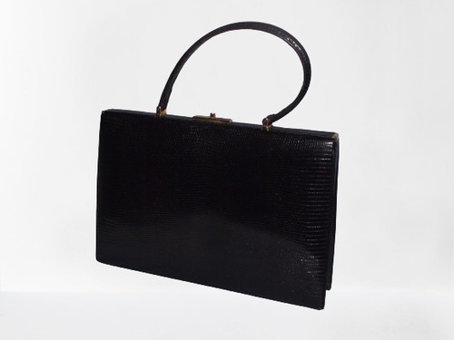 Sac main rigide lezard - à,