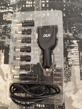 DLH Chargeur Allume Cigare pour Appareil USB/Ordinateur Portable 90 W Noir