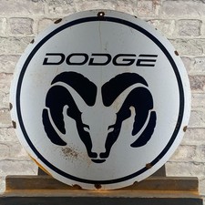 Plaque émaillée DODGE Ø