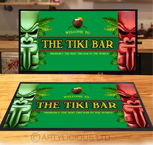 Tiki bar runner tapis - tiki,