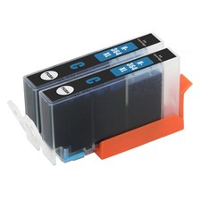 2 Cyan Cartouches d'encre pour HP Photosmart 5522 5524 5525 6510 6520 6525