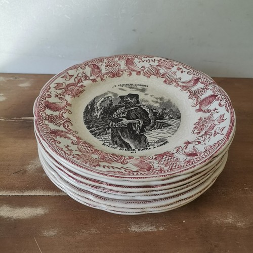 Lot assiettes parlantes - lot, 8