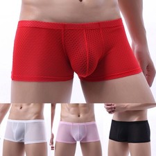 Boxer homme résille résille