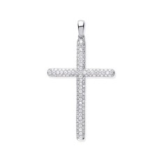 Pendentif croix diamantée
