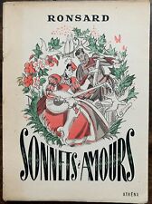 POESIE - RONSARD - SONNETS AMOURS - 1952 - illustré - édition limitée - LDG8653