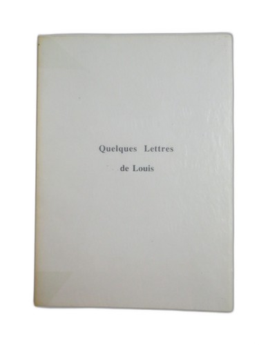 Quelques lettres louis - quelques,