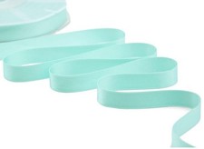 Ruban satin double face bleu aqua 16 mm x 25 m