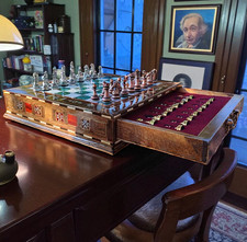 Grand jeu d'échecs fait main