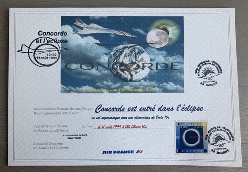 Certificat mur son concorde - certificat,