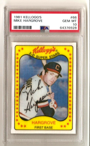 Mike hargrove 1981 - 1981, kellogg's