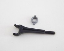 PLAYMOBIL (X405) FORET - Clip Gris & Clé Attache pour Roue Jeep 4x4 4206 