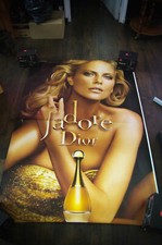 DIOR CHARLIZE THERON B Large French Vintage Advertising Fashion Poster Original