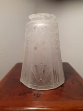 tulipe verre Art Deco Nouveau Muller Freres