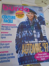 MAGAZINE BURDA COUTURE FACILE COORDONNES/ROBES/CHEMISES/VESTES 1997