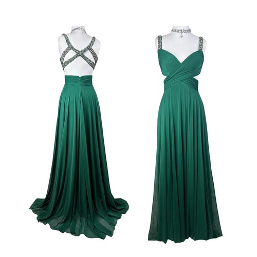 Robe soirée vert - vert, émeraude