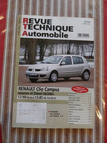 Revue technique renault clio - technique,