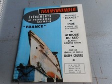Transmondia, revue de tous les transport, N°68, mai 1960, lancement du France