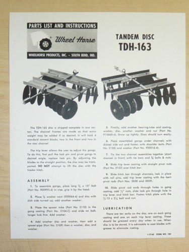 1963 wheel horse tractor - 1963,