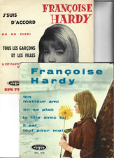 FRANCOISE HARDY VINYLE 45 T CENTREUR J SUIS D ACCORD TON MEILLEUR AMI