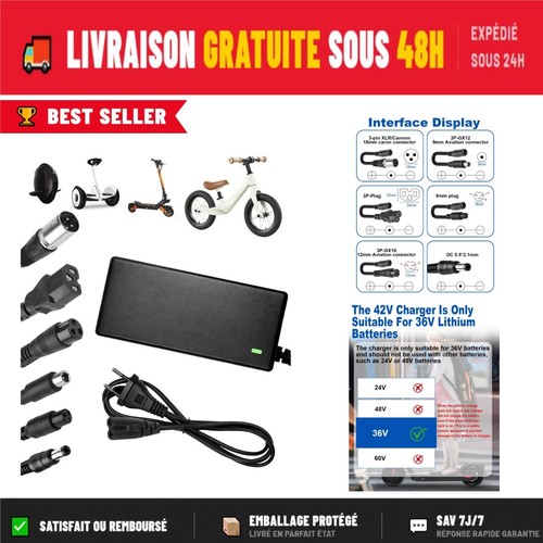 Chargeur trottinette - chargeur,