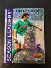 LAURENT BLANC SEASON LEADERS ST ETIENNE ASSE  PANINI FOOTBALL CARD 1994-1995
