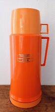 Vintage:  bouteille isotherme marque THERMOS orange - set complet   C49