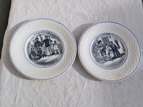 Superbe assiette parlante - assiette, en