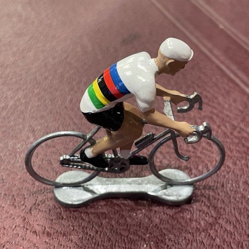 Jouet cycliste plomb alu