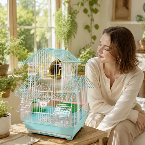 Cage oiseaux métal - cage, en