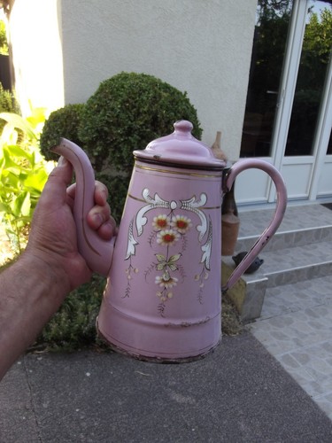 Ancienne cafetière tôle - ancienne, en