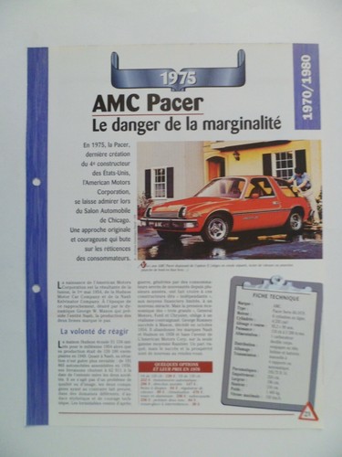 Carte fiche auto - carte, amc