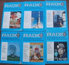 lot 6 n°s Radio REF Revue des ondes courtes et des radio communications  1984