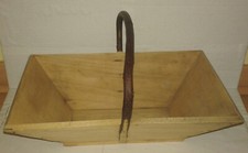 petit panier de jardin 36 cm artisan fait main bois garden basket cestino 