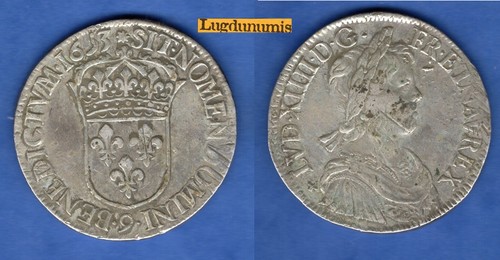 Louis xiv ecu mèche - à, la