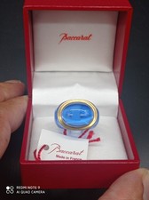 Bague modèle Médicis Bleue en cristal de BACCARAT + écrin .